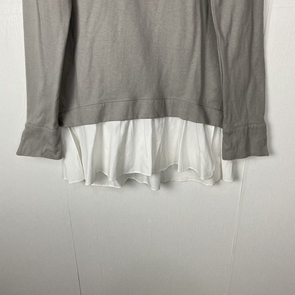 Anthropologie Eri + Ali NWT Taupe Long Sleeve Cotton Blouse Size Small. - Picture 3 of 11